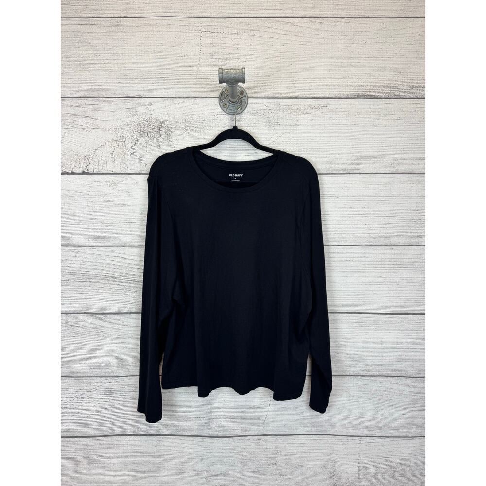 Old Navy Plus Size Black Slim Polish Long Sleeve Tee Size 4X